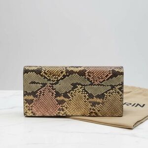 NWT RARE Perrin Snakeskin clutch